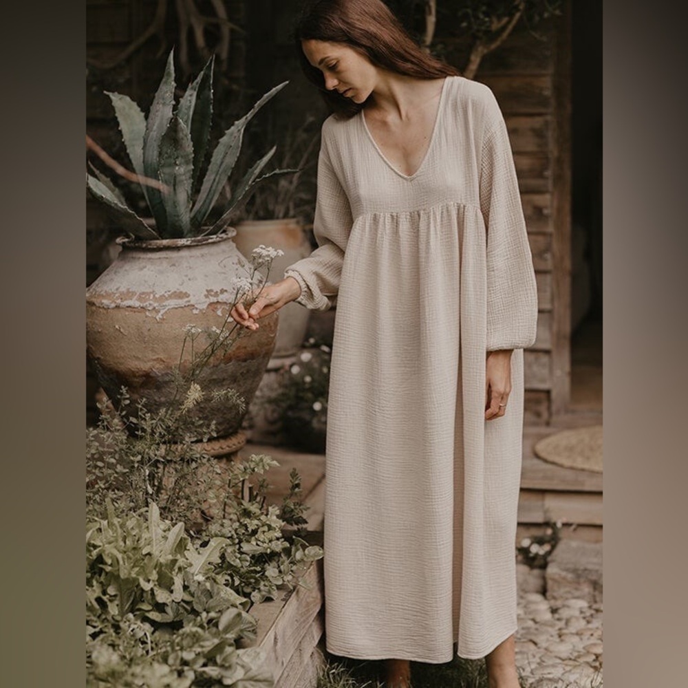 Simple Folk - Meadow Dress in Ecru